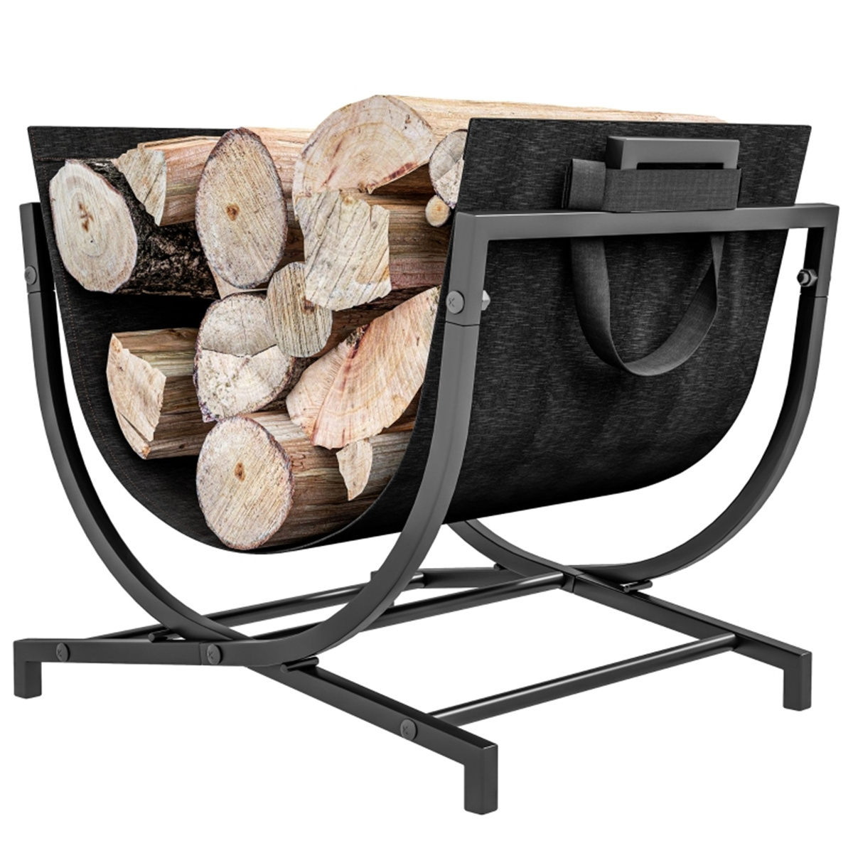 Outdoor Furniture Wooden - Stojak na drewno do kominka ogrodowego,