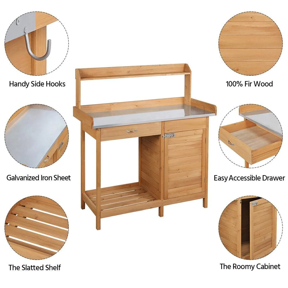Stół roboczy z litego drewna d – Outdoor Furniture Wooden recenzja i cena