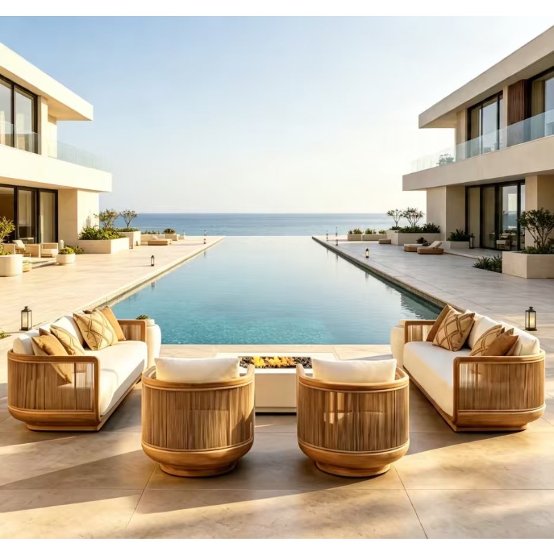 Leżanka ogrodowa z teaku, odpo – Outdoor Daybed Furniture recenzja i cena