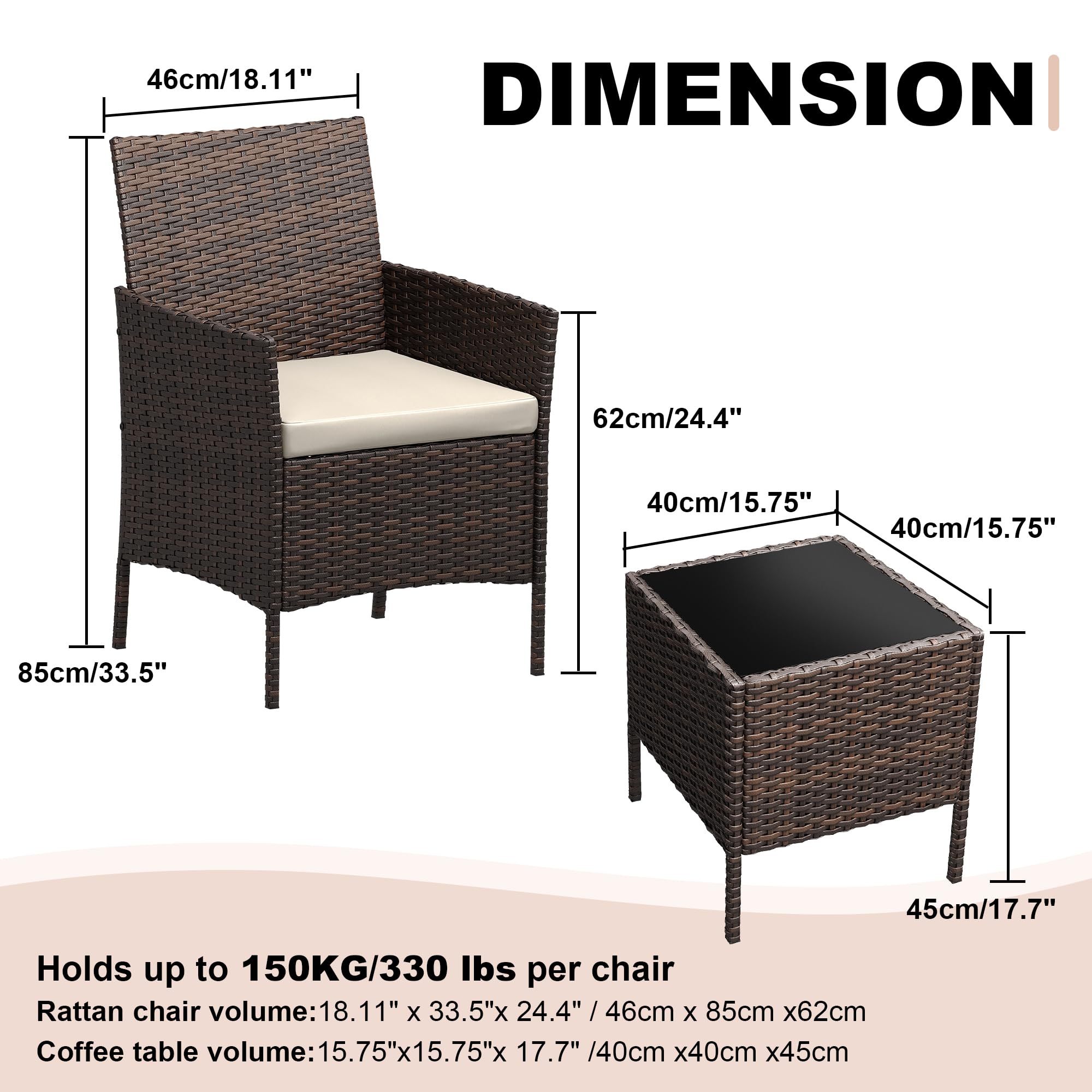 3-częściowy zestaw mebli ogrod – Outdoor Furniture Upholstery recenzja i cena