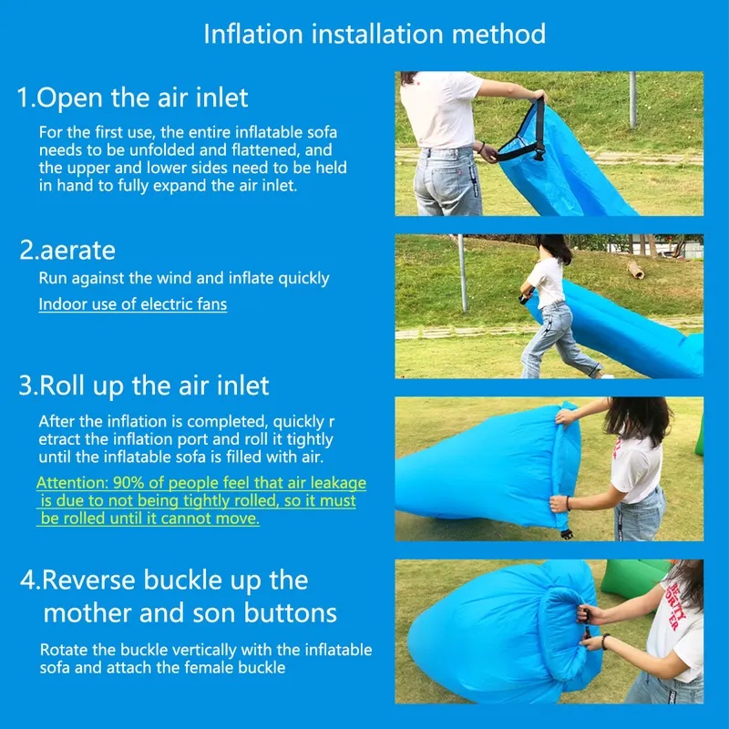 Przenośna dmuchana sofa, szybk – Outdoor Furniture For Pool recenzja i cena