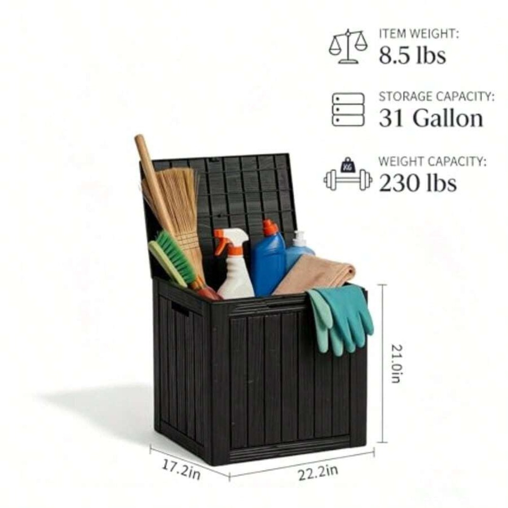 Wodoodporny pojemnik z żywicy  – Outdoor Furniture For Pool recenzja i cena