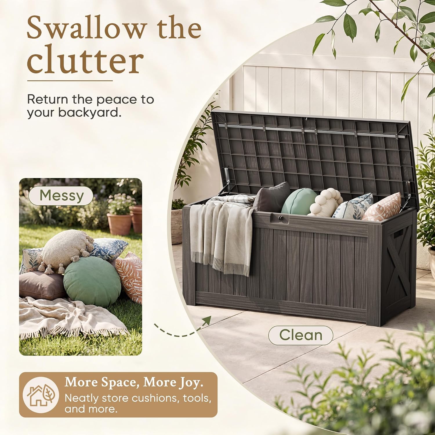 Duży schowek ogrodowy o pojemn – Outdoor Furniture Wooden recenzja i cena