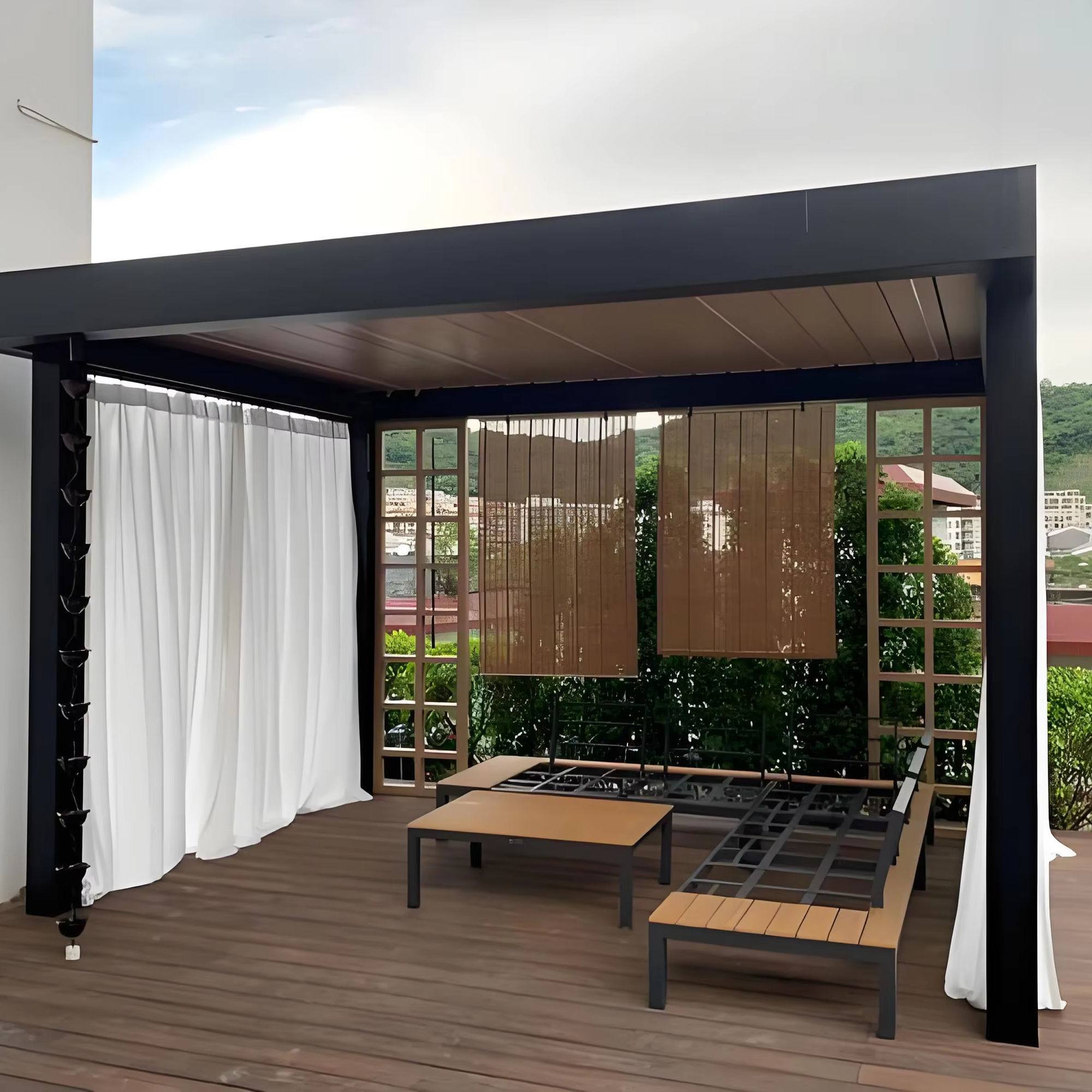Pergola prostokątna ze stopu a – Outdoor Furniture For Pool recenzja i cena