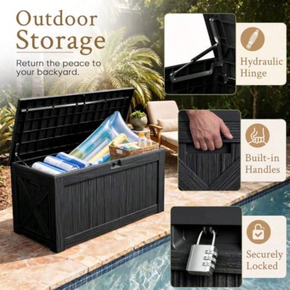 Skrzynia ogrodowa o pojemności – Outdoor Furniture For Pool recenzja i cena