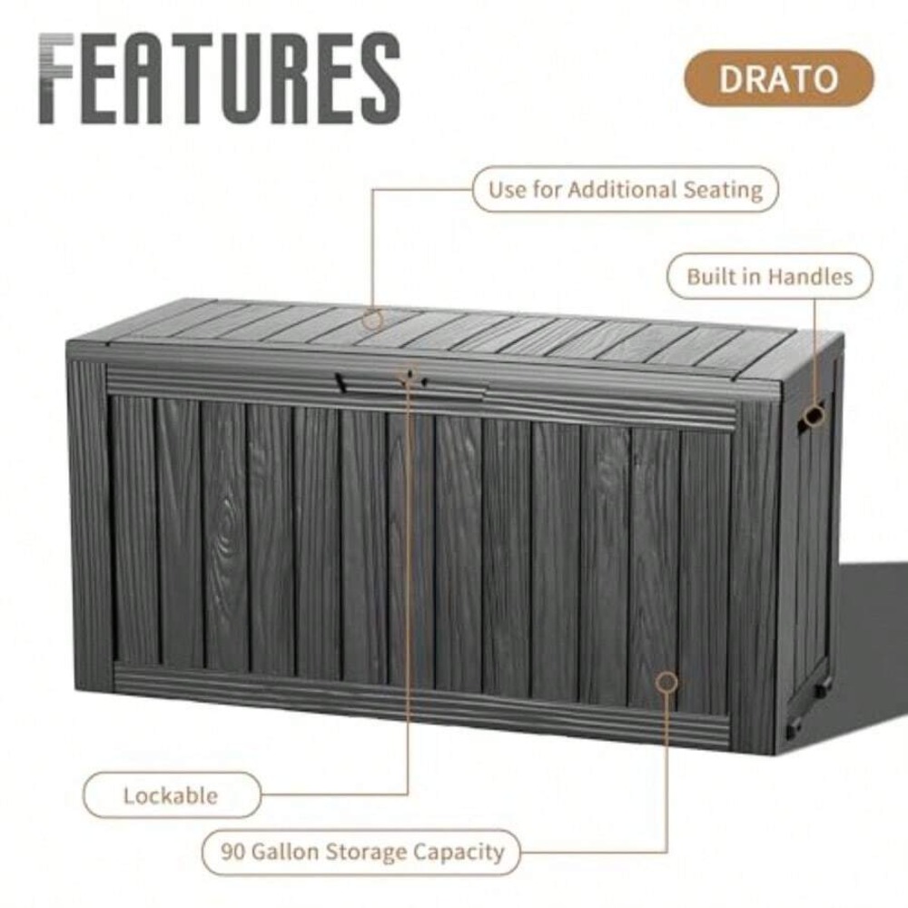 90-galonowy wodoodporny, zamyk – Outdoor Furniture For Pool recenzja i cena