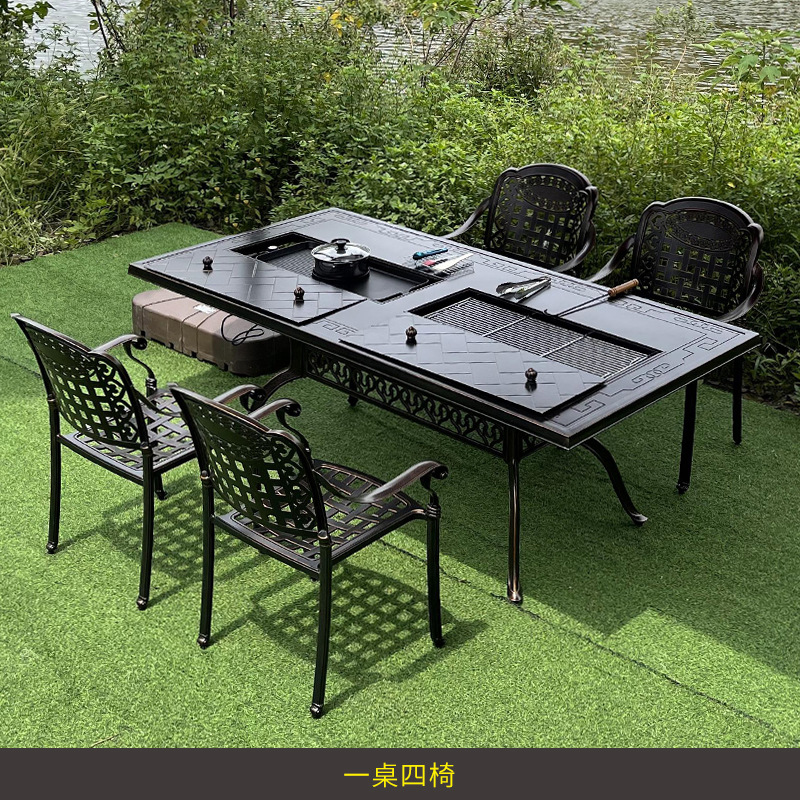 Zestaw mebli z kutego żelaza n – Outdoor Furniture Wooden recenzja i cena